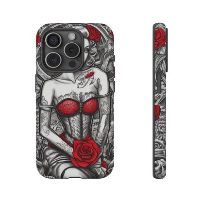 Scarlet Siren Tough Case – Rose Tattoo Edition