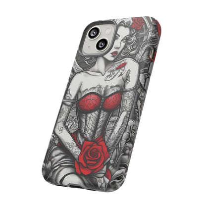 Scarlet Siren Tough Case – Rose Tattoo Edition