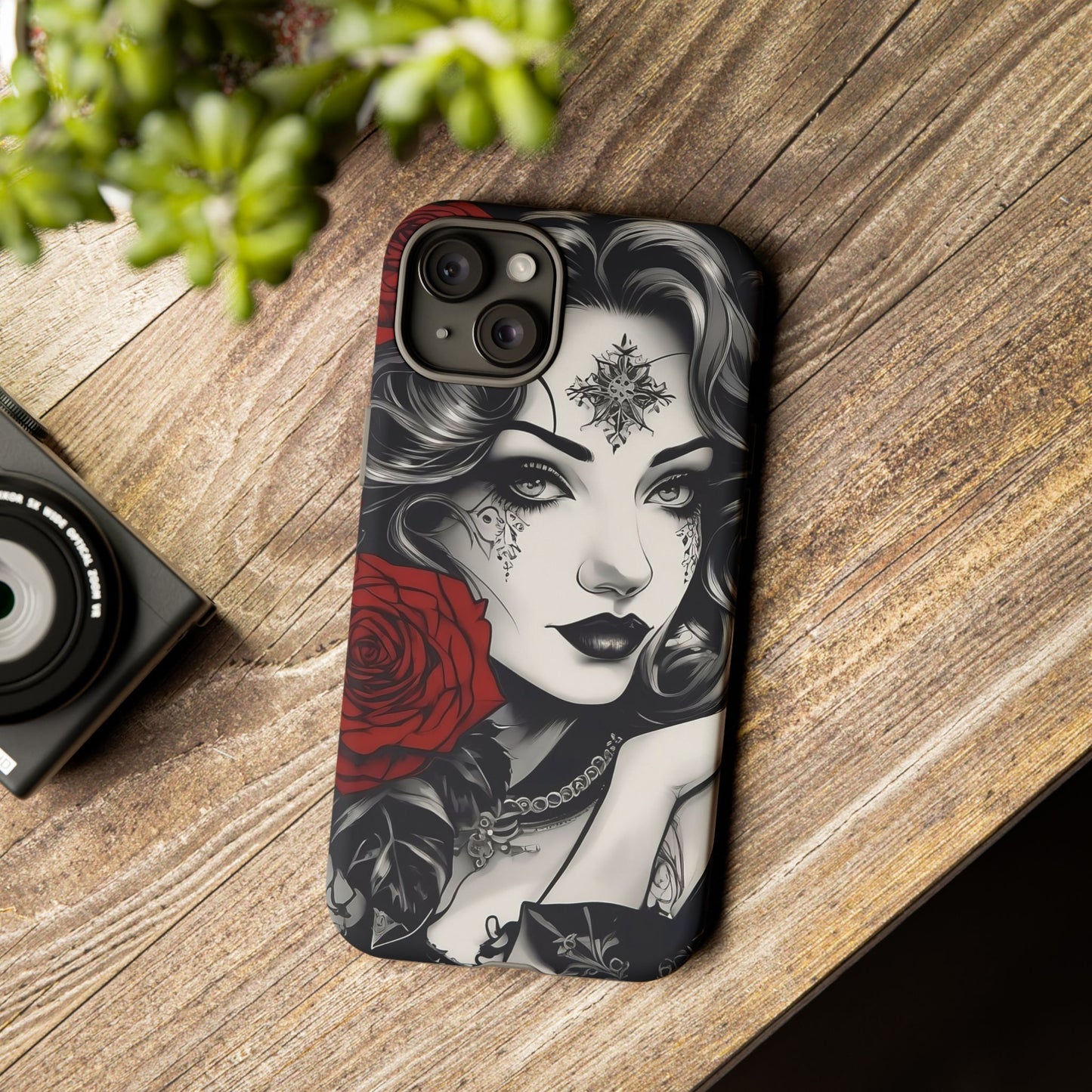 Crimson Muse Tough Case – Rose Ink Edition