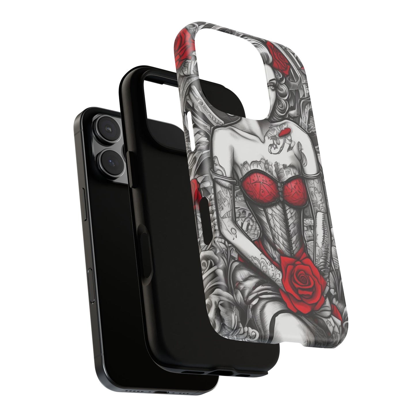 Scarlet Siren Tough Case – Rose Tattoo Edition
