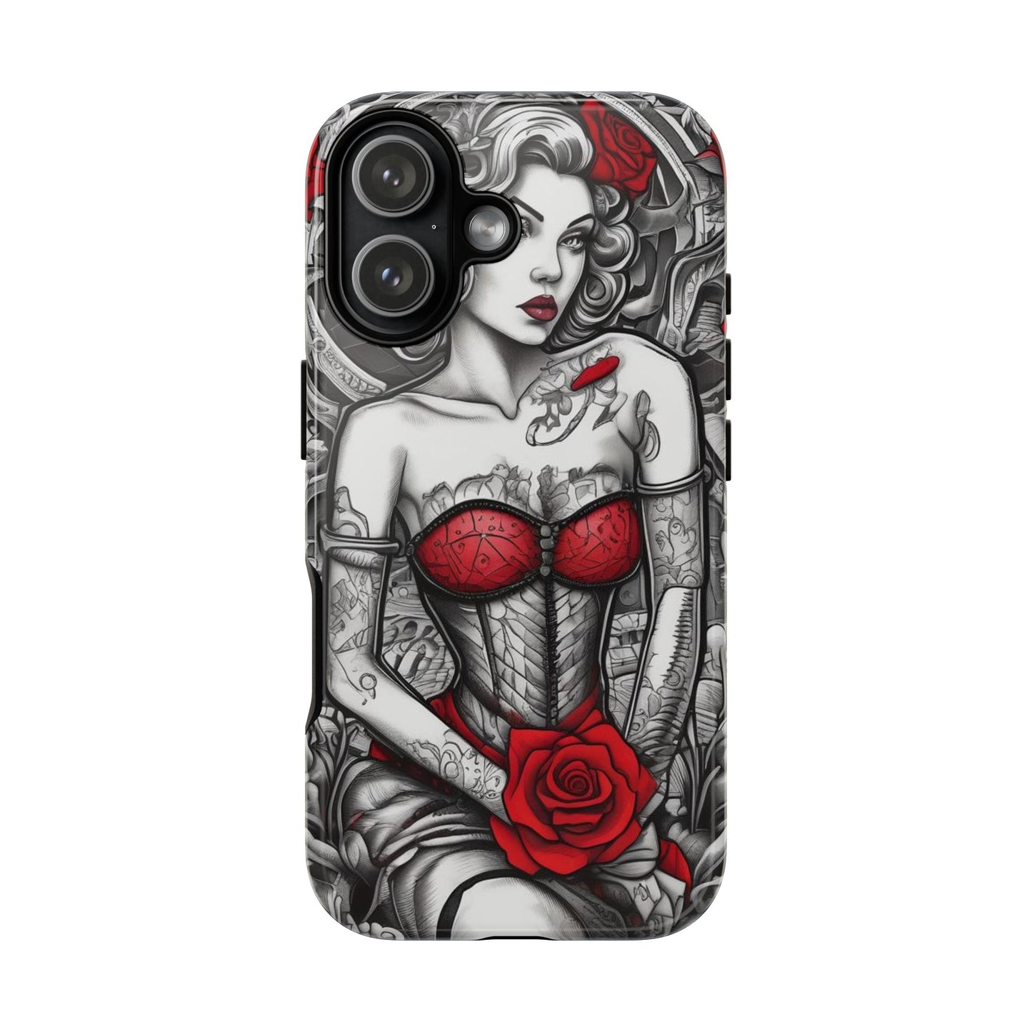 Scarlet Siren Tough Case – Rose Tattoo Edition