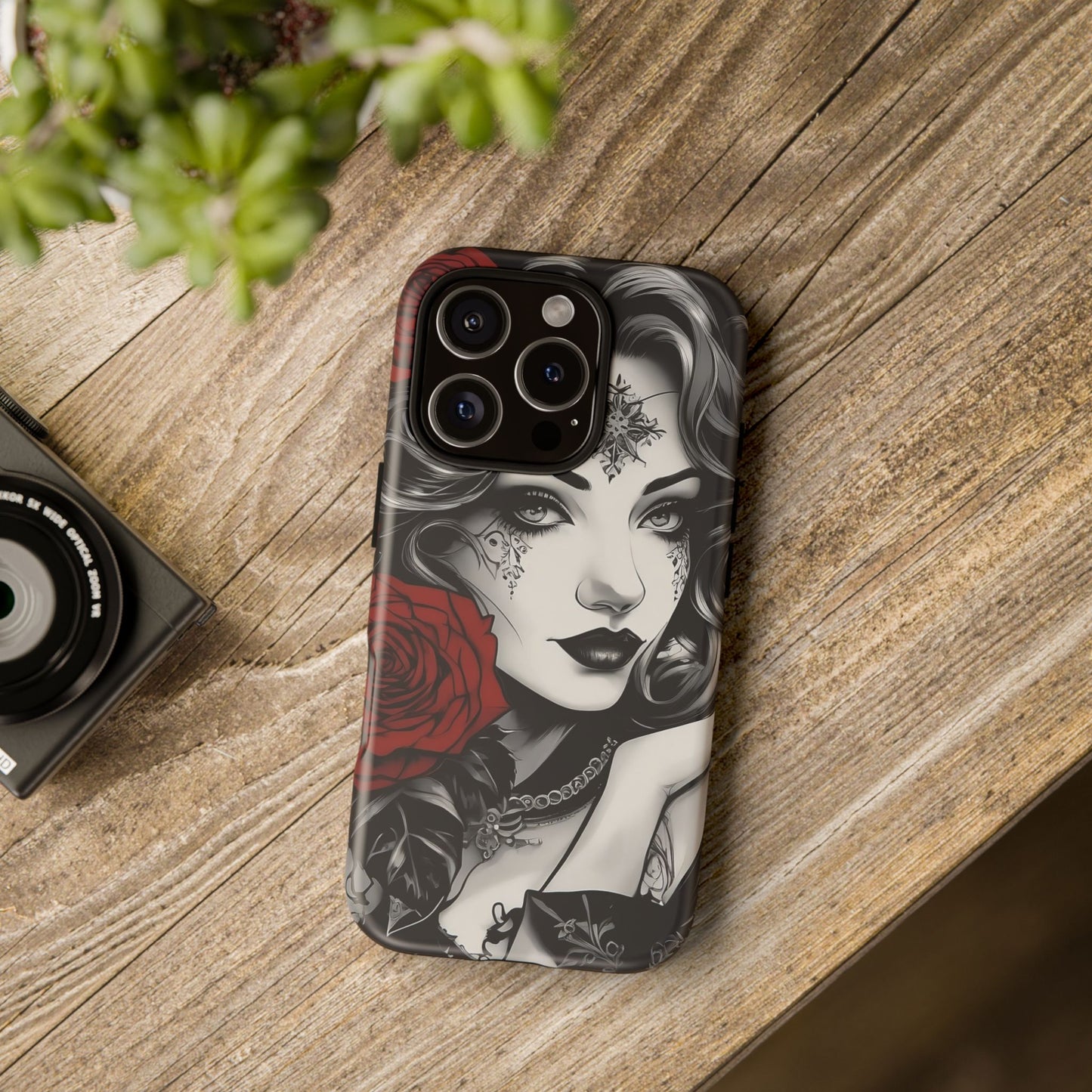 Crimson Muse Tough Case – Rose Ink Edition