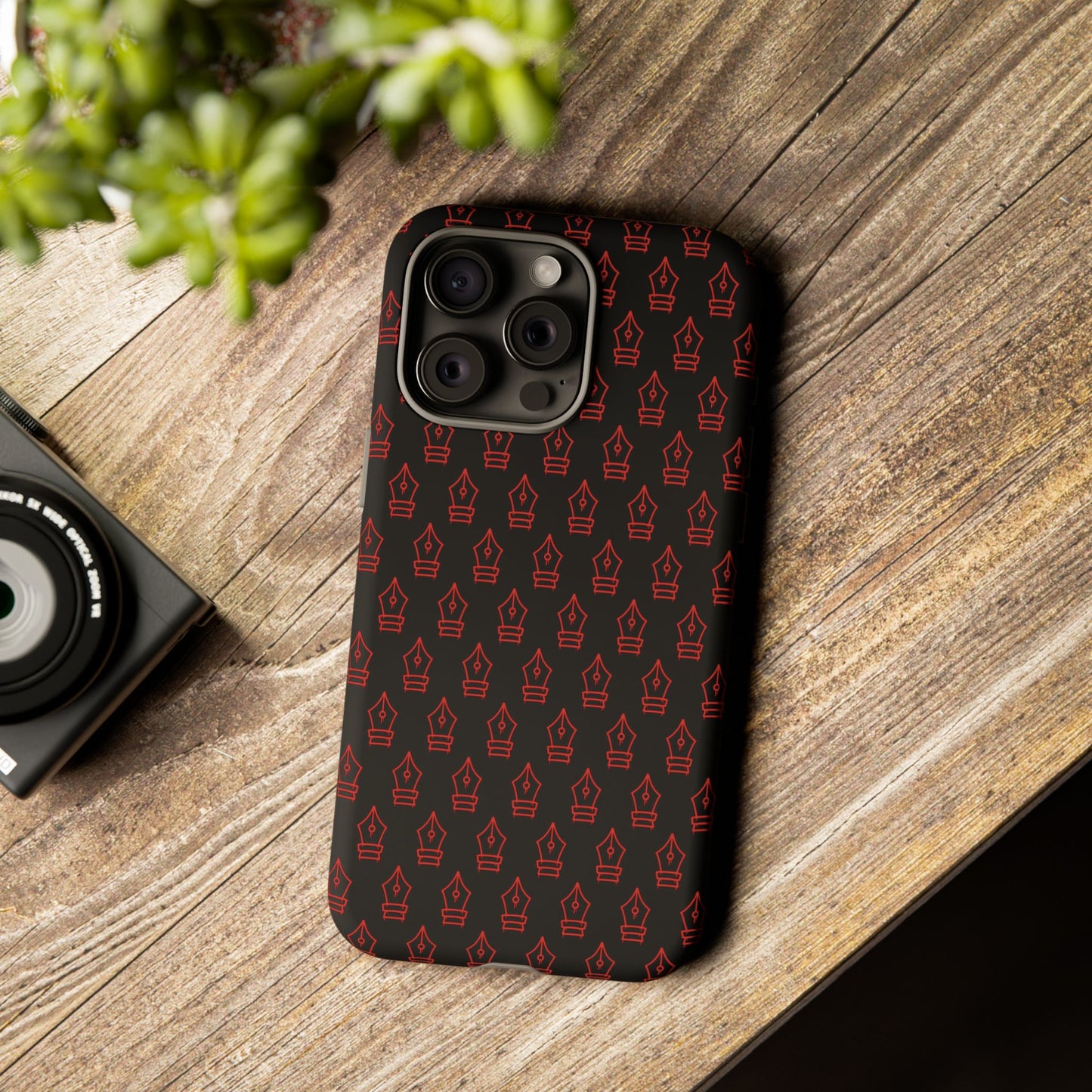 Inked Legacy Pattern Tough Case – Red Script Edition