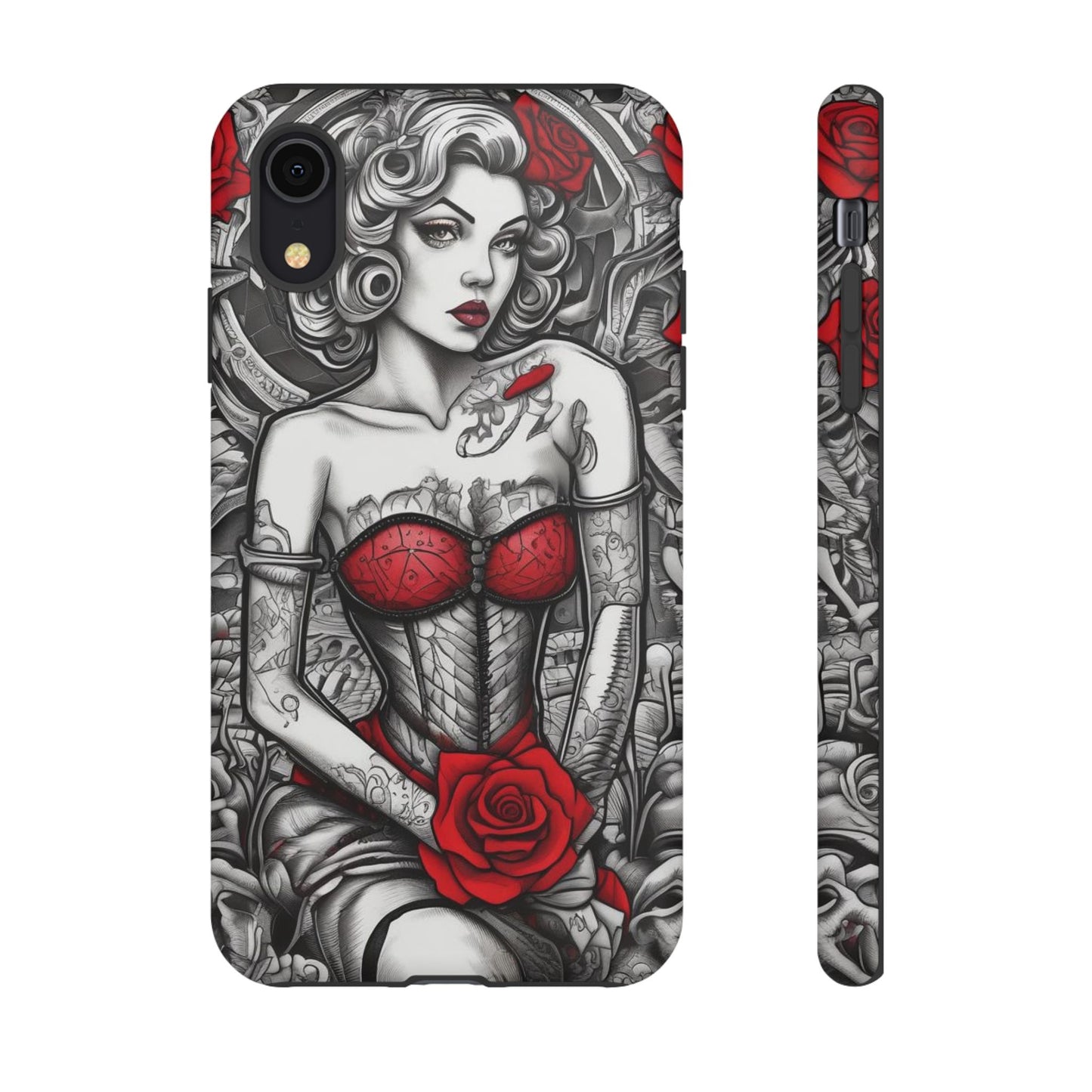 Scarlet Siren Tough Case – Rose Tattoo Edition