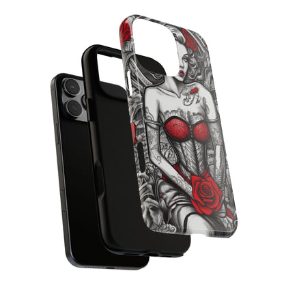Scarlet Siren Tough Case – Rose Tattoo Edition