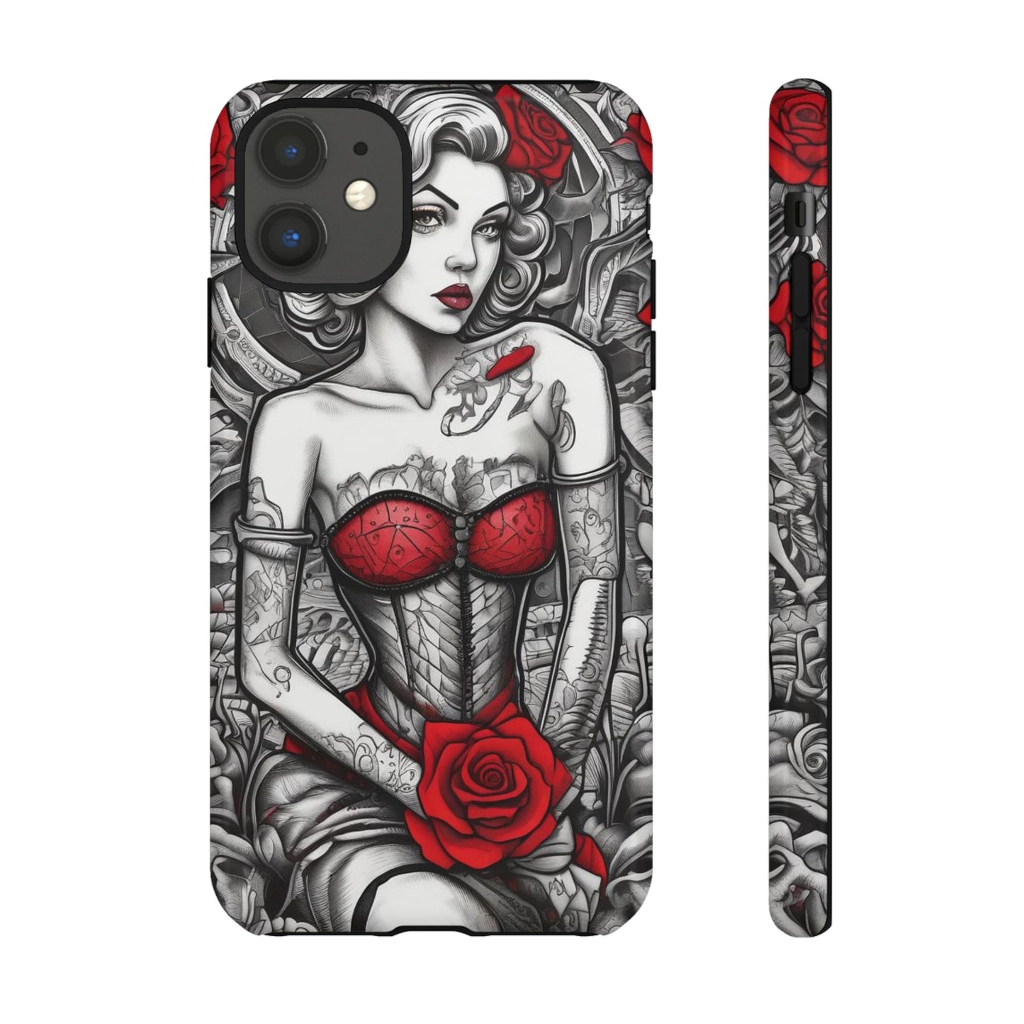 Scarlet Siren Tough Case – Rose Tattoo Edition