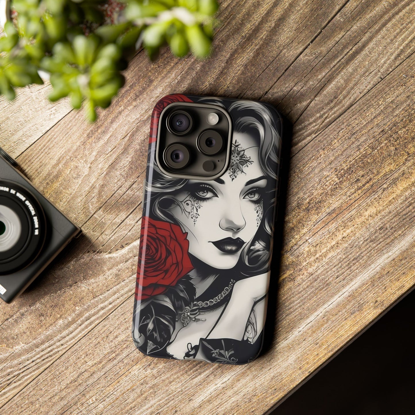 Crimson Muse Tough Case – Rose Ink Edition