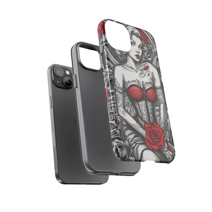 Scarlet Siren Tough Case – Rose Tattoo Edition