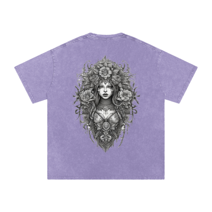 Inked Legacy - Acid Wash Floral Empress Tee