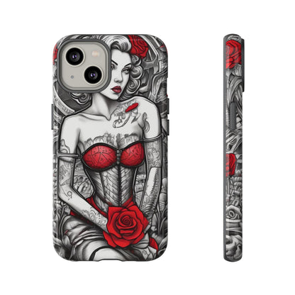 Scarlet Siren Tough Case – Rose Tattoo Edition