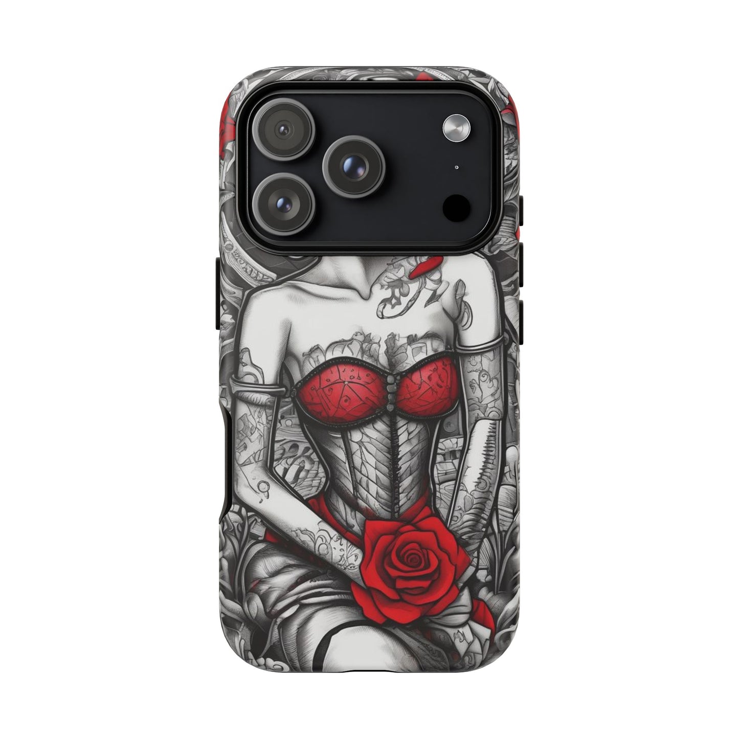 Scarlet Siren Tough Case – Rose Tattoo Edition