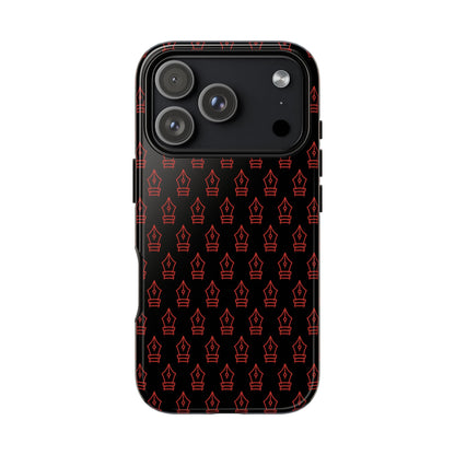Inked Legacy Pattern Tough Case – Red Script Edition