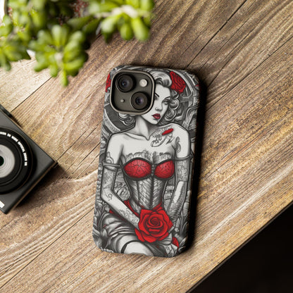 Scarlet Siren Tough Case – Rose Tattoo Edition