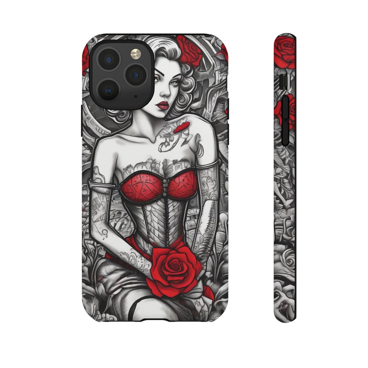 Scarlet Siren Tough Case – Rose Tattoo Edition