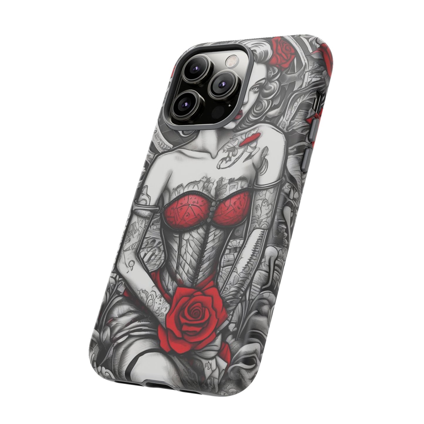 Scarlet Siren Tough Case – Rose Tattoo Edition