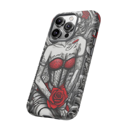 Scarlet Siren Tough Case – Rose Tattoo Edition