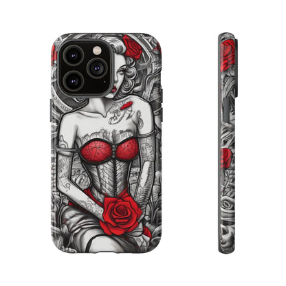 Scarlet Siren Tough Case – Rose Tattoo Edition