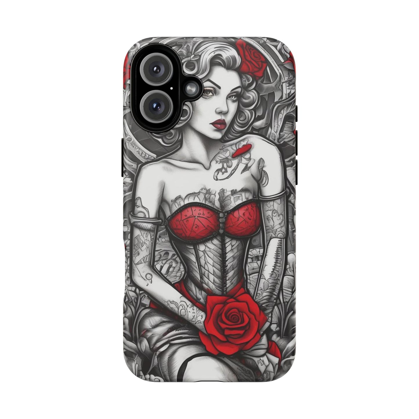 Scarlet Siren Tough Case – Rose Tattoo Edition
