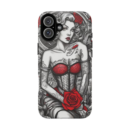 Scarlet Siren Tough Case – Rose Tattoo Edition