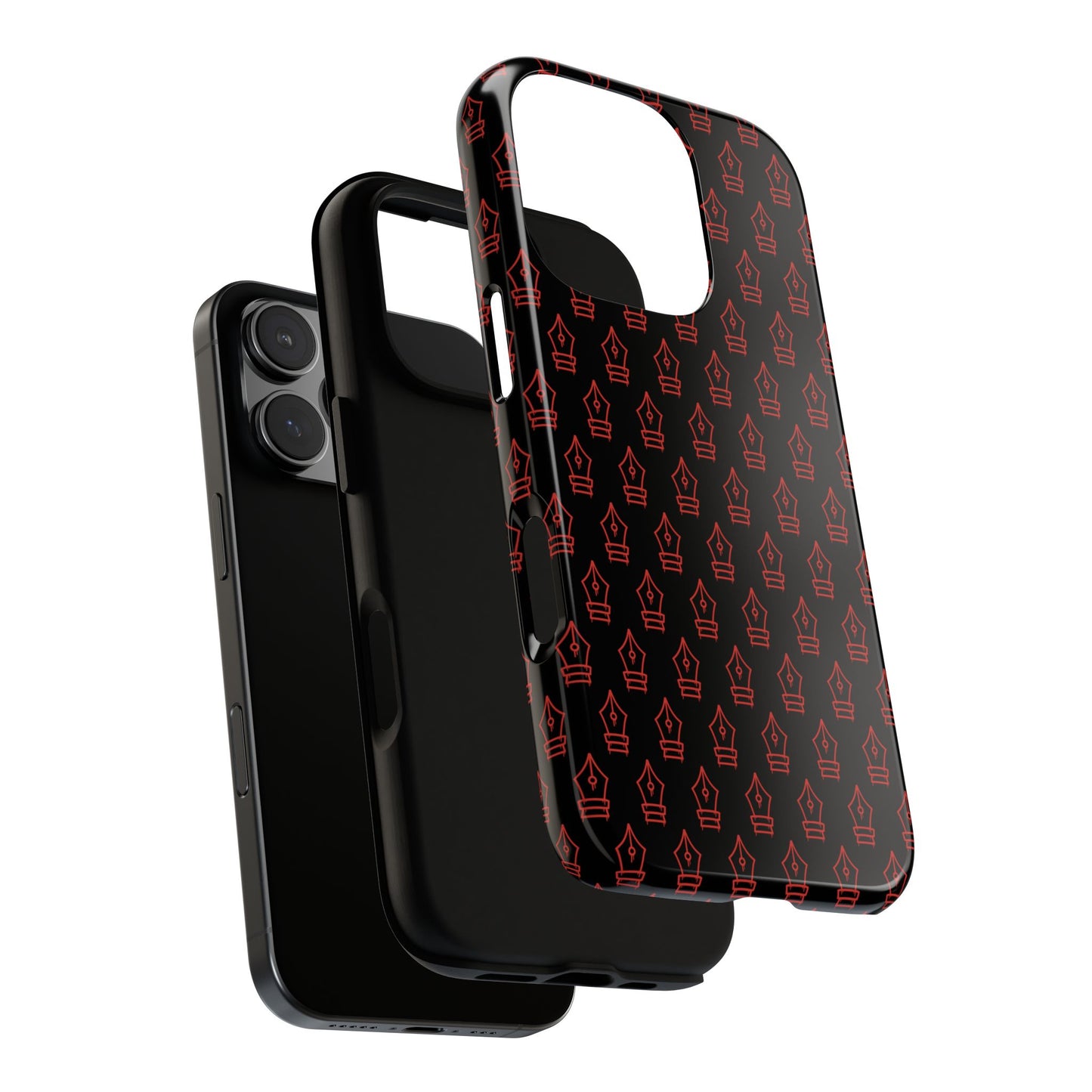 Inked Legacy Pattern Tough Case – Red Script Edition