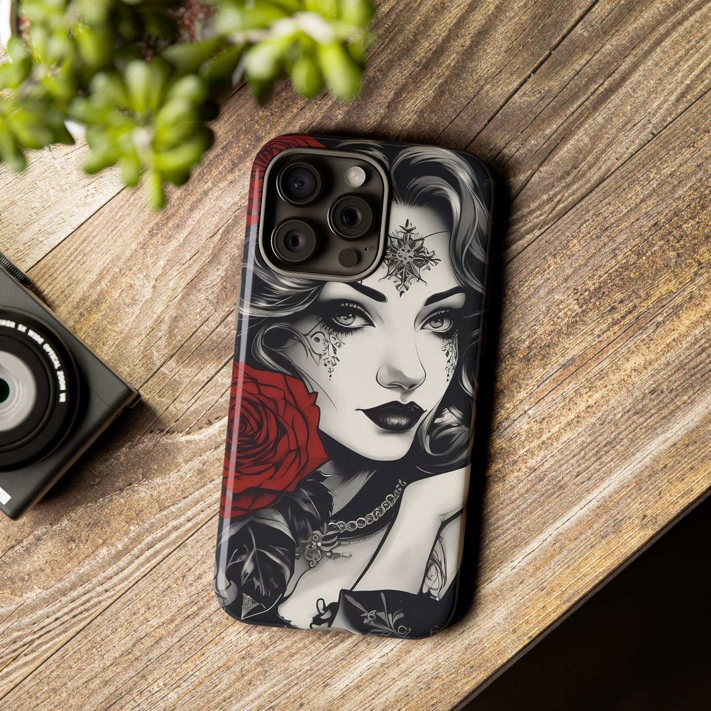 Crimson Muse Tough Case – Rose Ink Edition