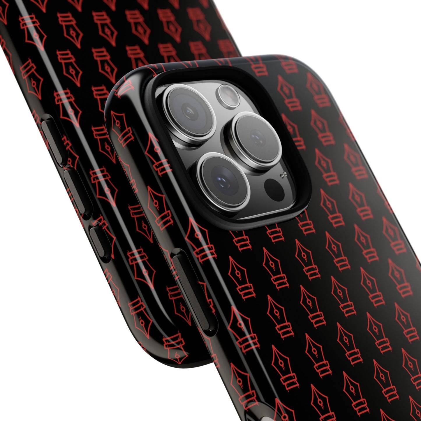 Inked Legacy Pattern Tough Case – Red Script Edition