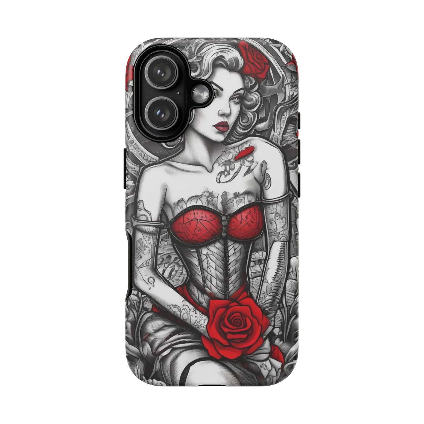 Scarlet Siren Tough Case – Rose Tattoo Edition
