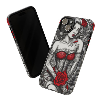 Scarlet Siren Tough Case – Rose Tattoo Edition