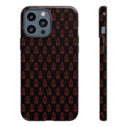 Inked Legacy Pattern Tough Case – Red Script Edition