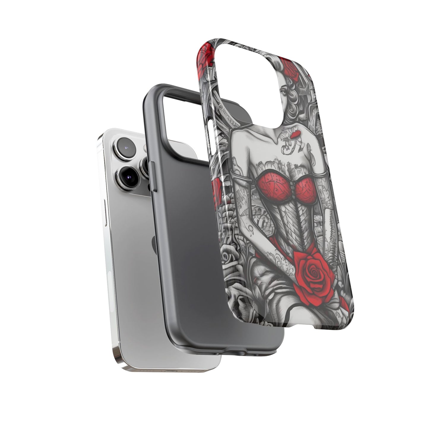 Scarlet Siren Tough Case – Rose Tattoo Edition