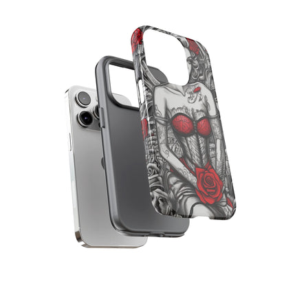 Scarlet Siren Tough Case – Rose Tattoo Edition