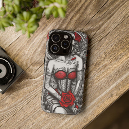 Scarlet Siren Tough Case – Rose Tattoo Edition