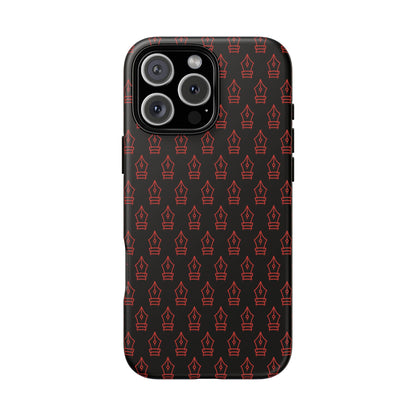 Inked Legacy Pattern Tough Case – Red Script Edition