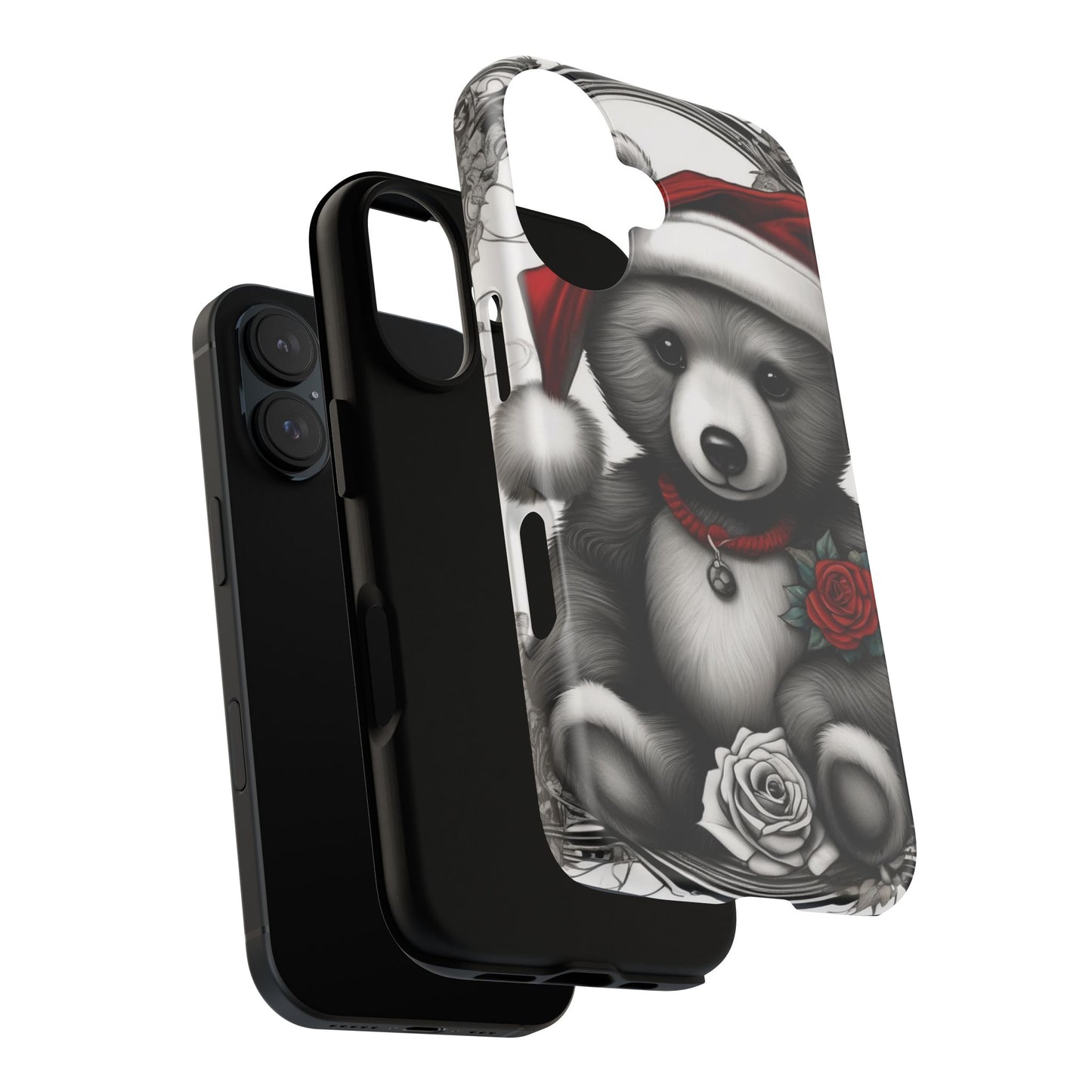 Frost Bear Tough Case – Holiday Rose Edition