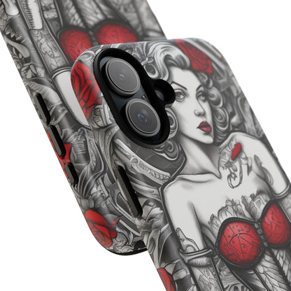 Scarlet Siren Tough Case – Rose Tattoo Edition