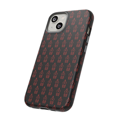 Inked Legacy Pattern Tough Case – Red Script Edition