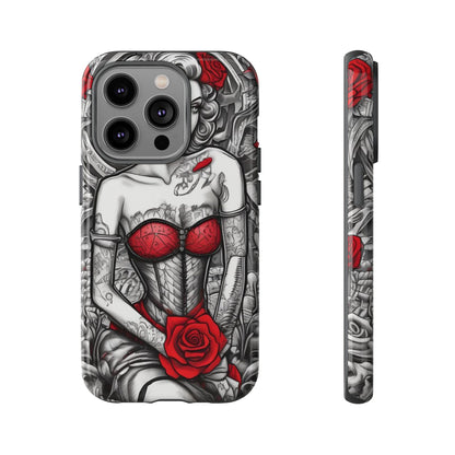 Scarlet Siren Tough Case – Rose Tattoo Edition