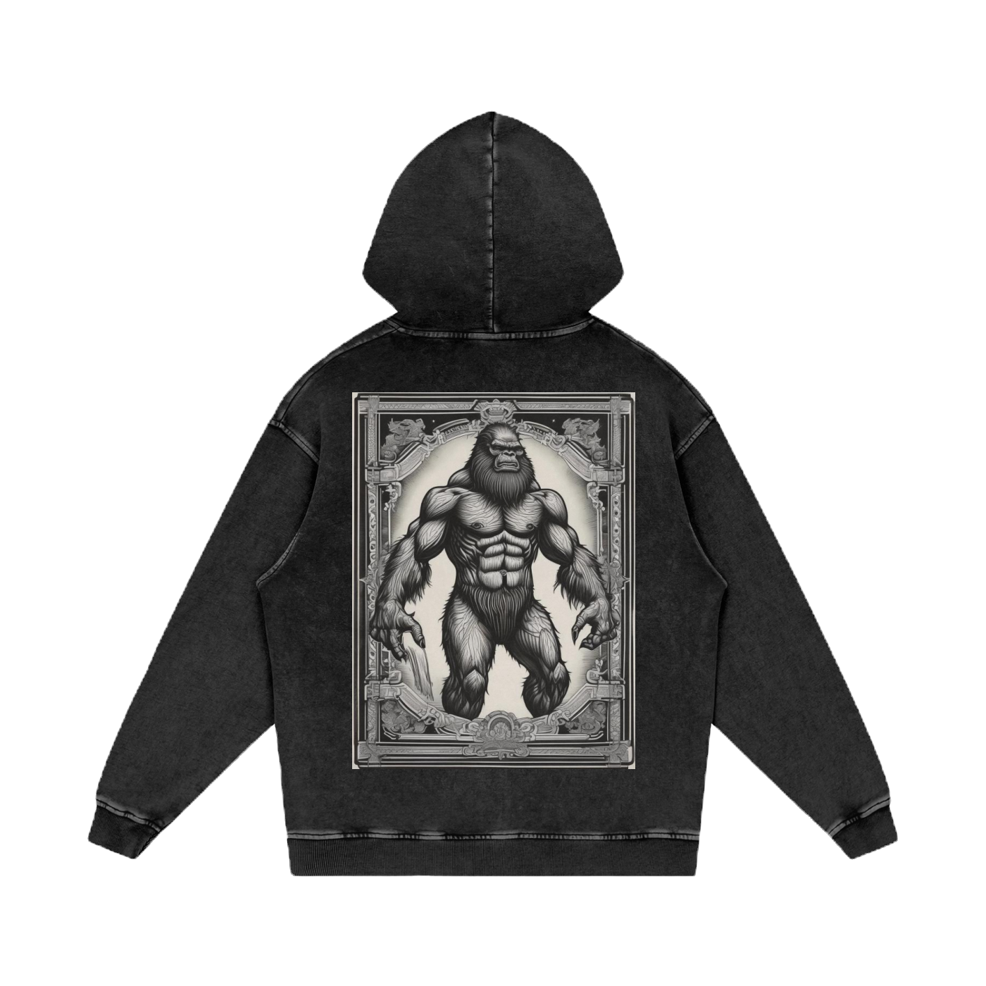 Inked Legacy - Acid Wash Beast Hoodie