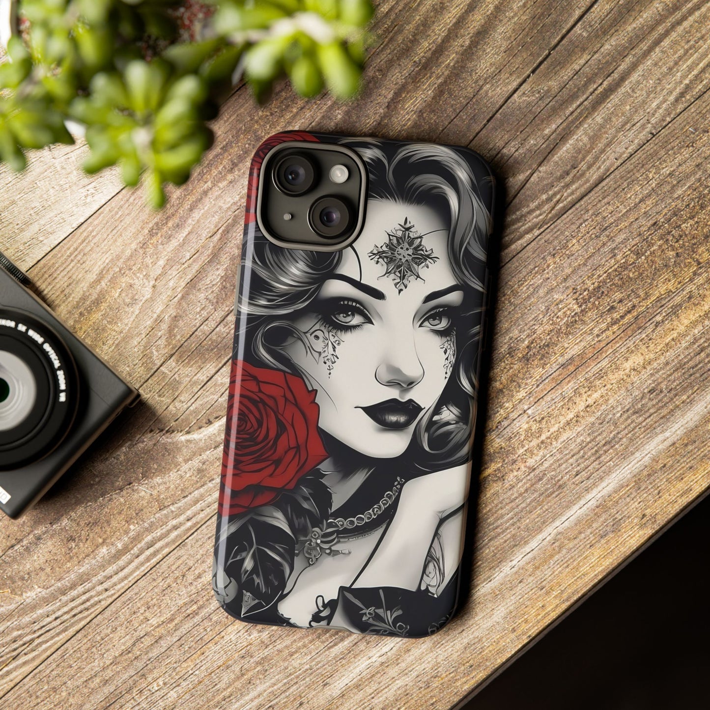 Crimson Muse Tough Case – Rose Ink Edition