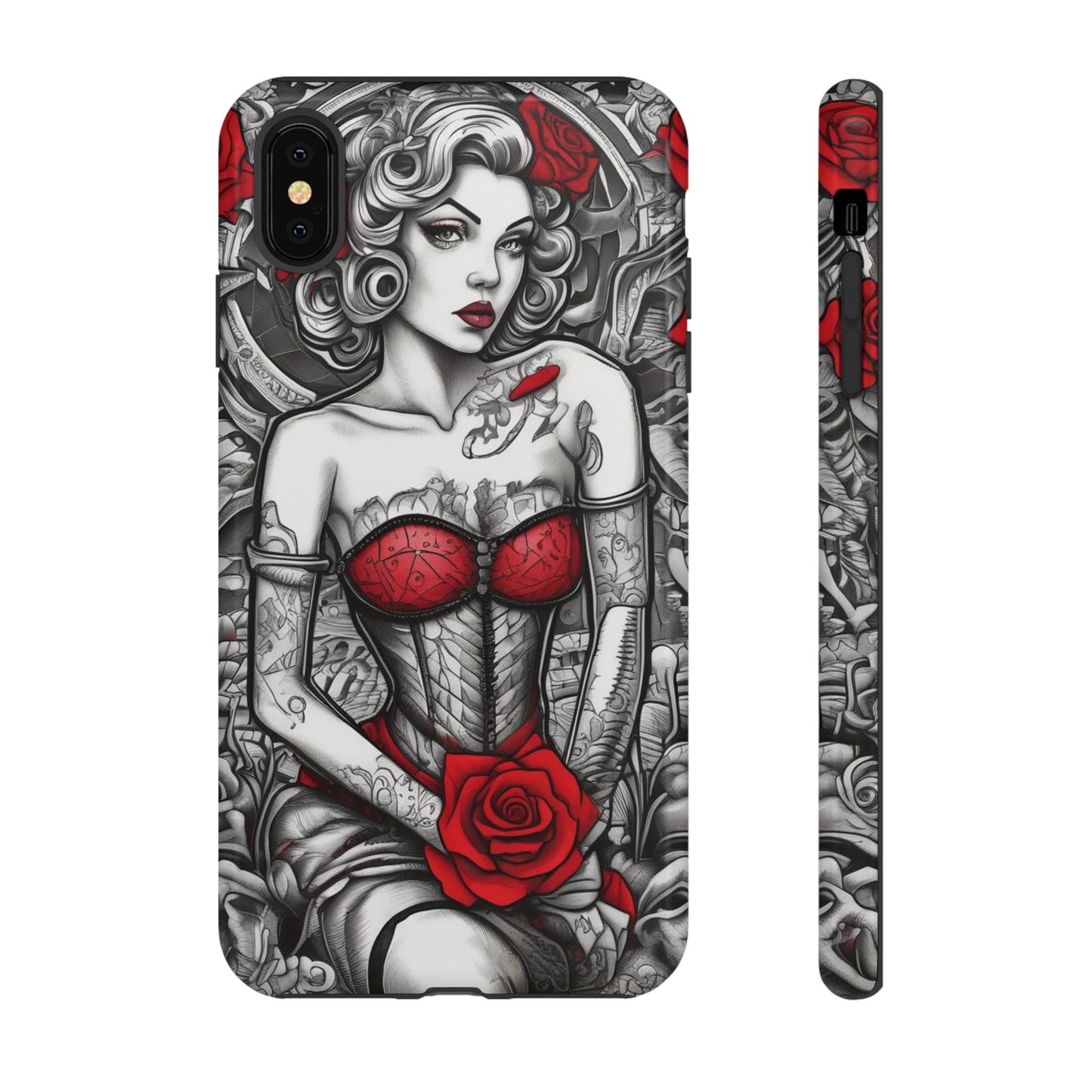 Scarlet Siren Tough Case – Rose Tattoo Edition