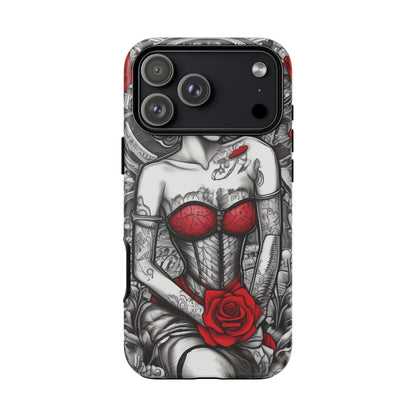 Scarlet Siren Tough Case – Rose Tattoo Edition