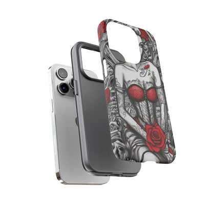 Scarlet Siren Tough Case – Rose Tattoo Edition