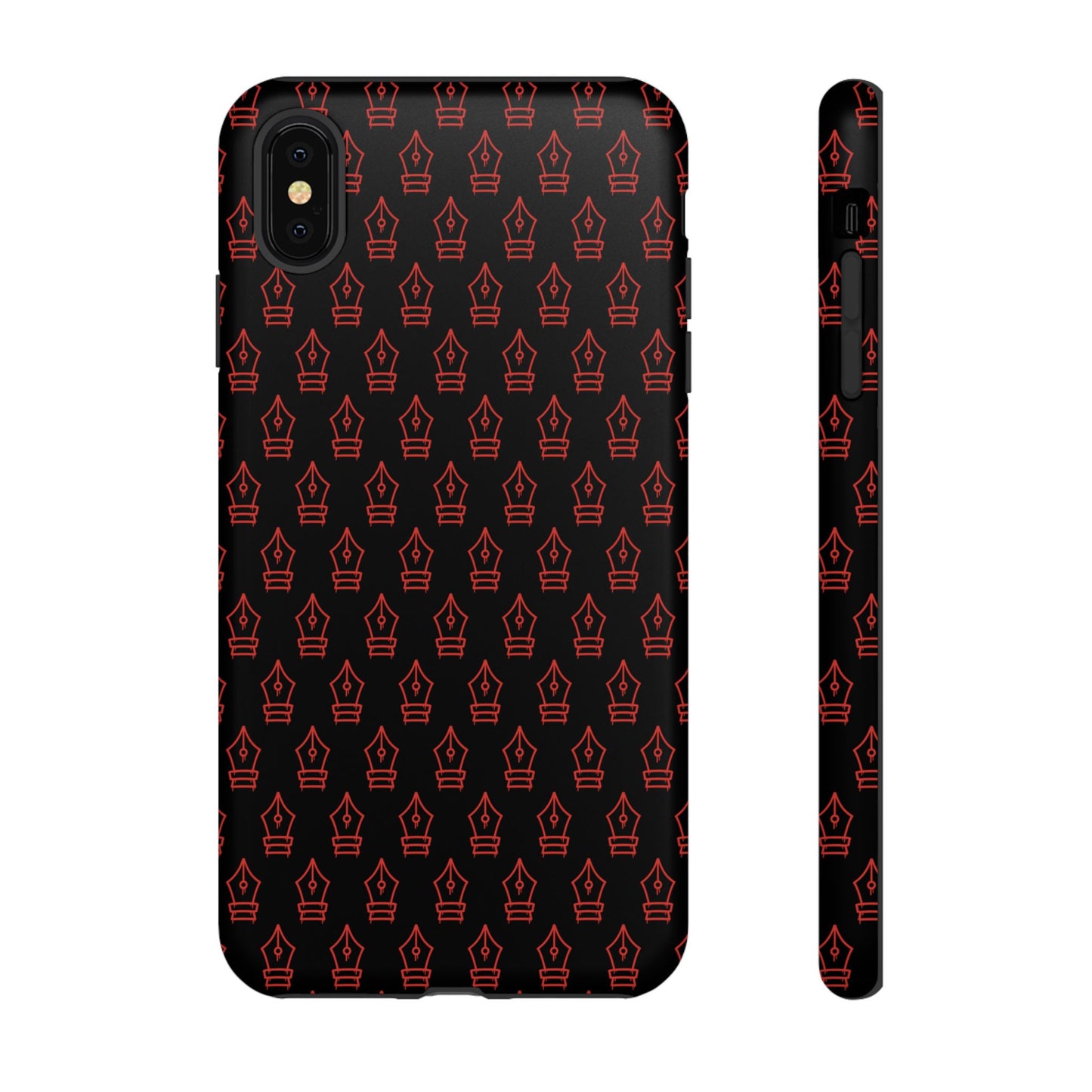 Inked Legacy Pattern Tough Case – Red Script Edition