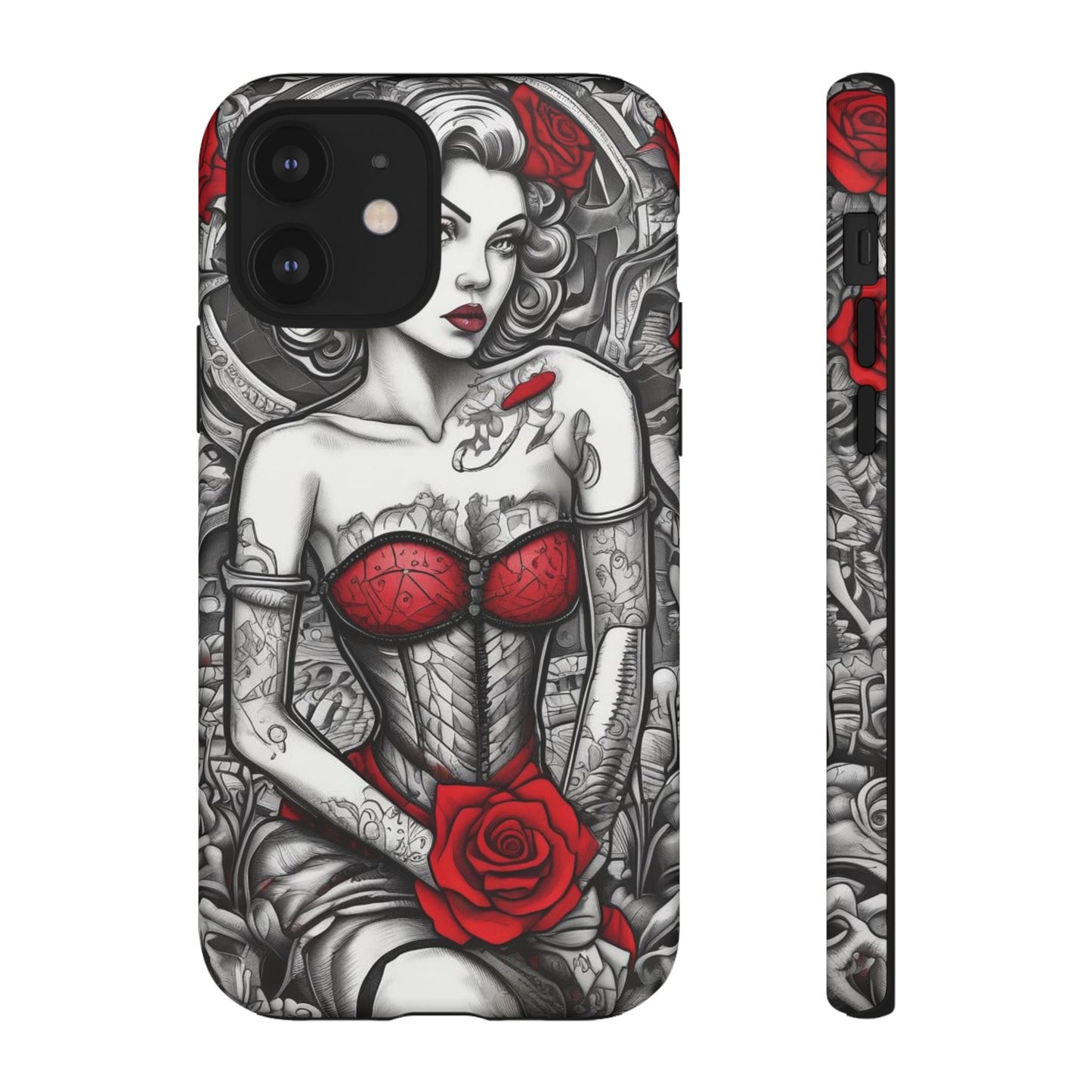Scarlet Siren Tough Case – Rose Tattoo Edition