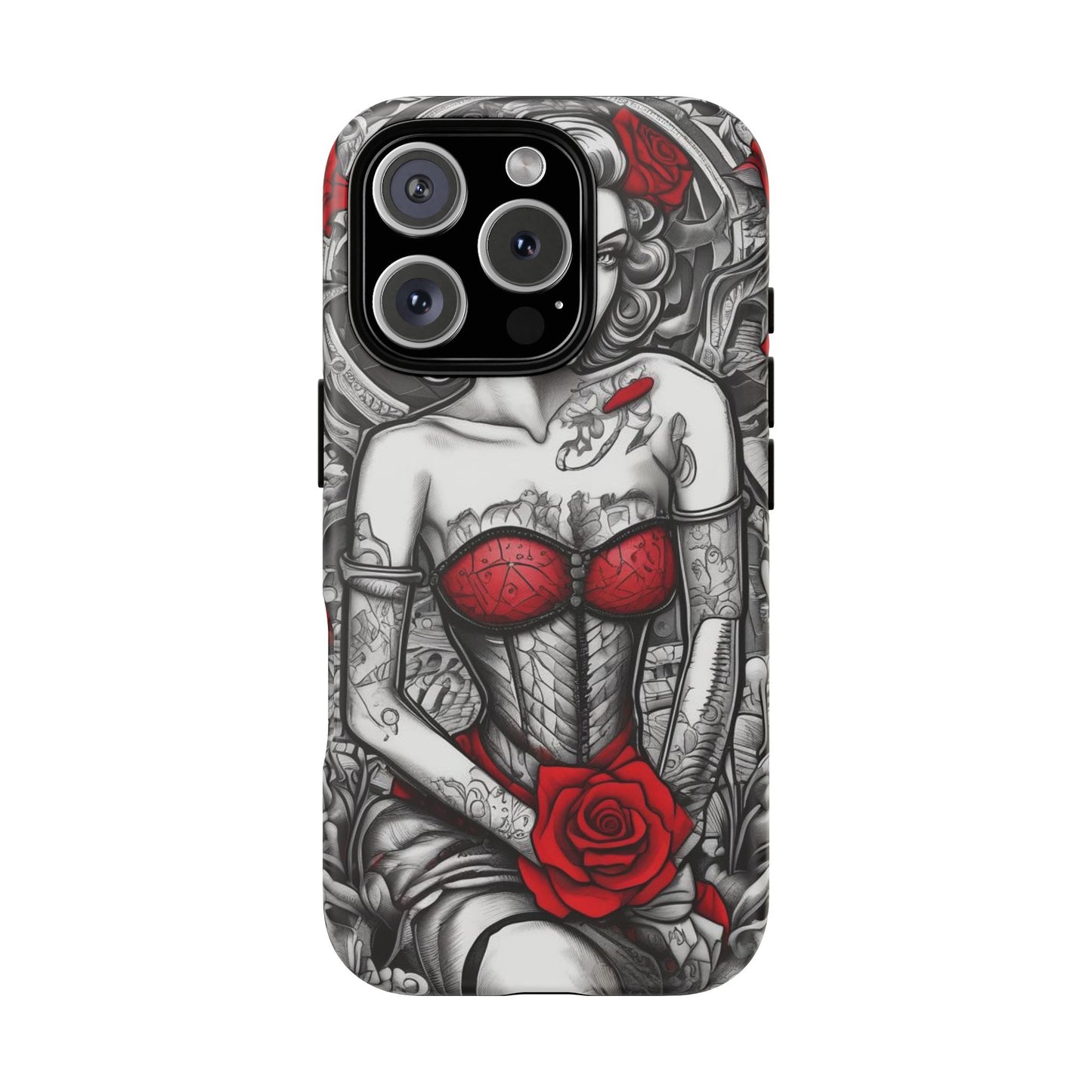 Scarlet Siren Tough Case – Rose Tattoo Edition