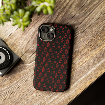Inked Legacy Pattern Tough Case – Red Script Edition