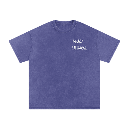 Inked Legacy - Acid Wash Floral Empress Tee