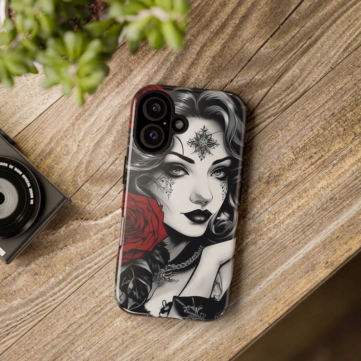 Crimson Muse Tough Case – Rose Ink Edition