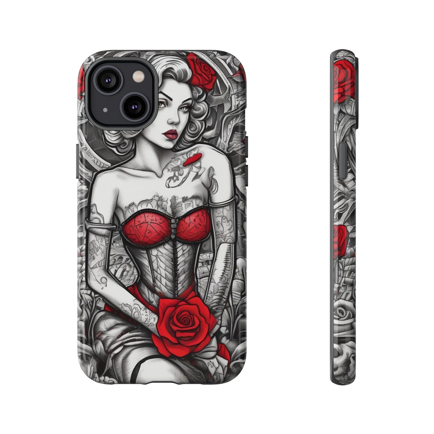 Scarlet Siren Tough Case – Rose Tattoo Edition