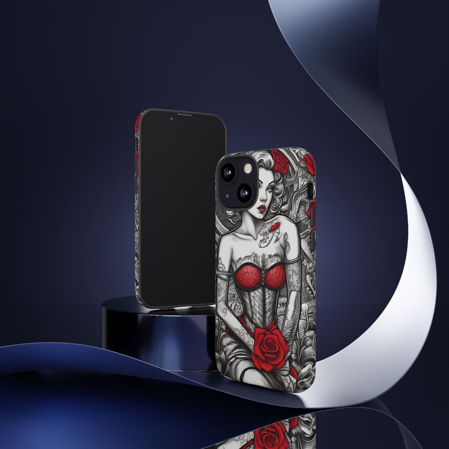Scarlet Siren Tough Case – Rose Tattoo Edition